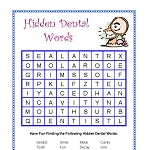 Hidden Dental Words game